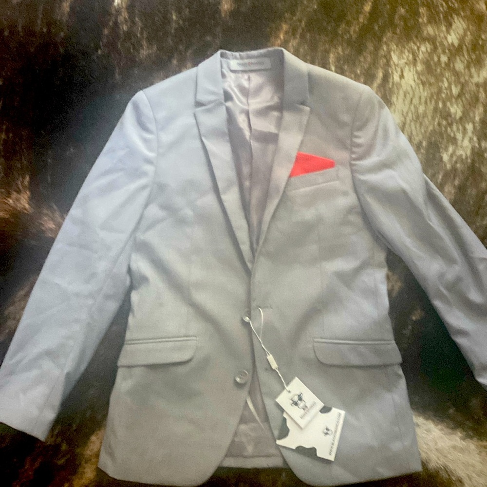 Nwt Black n Bianco Born to Trend boys size 12 blazer.